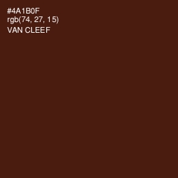 #4A1B0F - Van Cleef Color Image